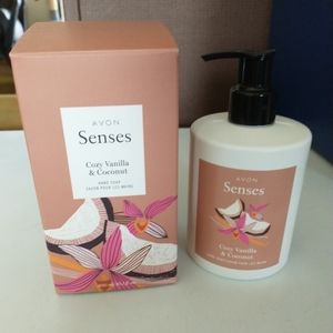 Avon Senses Cozy Vanilla & Coconut Hand Soap 10.1 fl. oz. New
